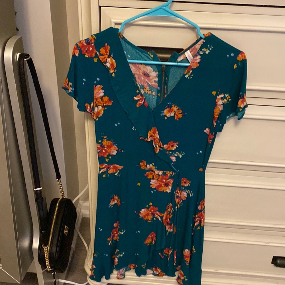 Flower Green Dress